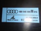 Накладка крышки багажника Audi A6 II (C5) 2250